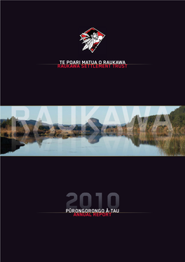 Pūrongorongo Ā-Tau Annual Report Te Poari Matua O