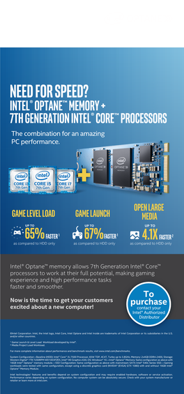 Faster Gaming with Intel® Optane™ Memory