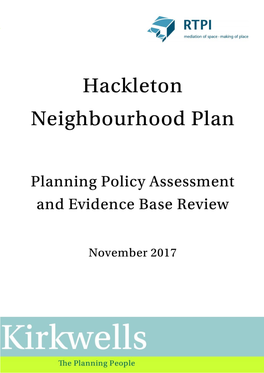Hackleton Planning Policy Assessment