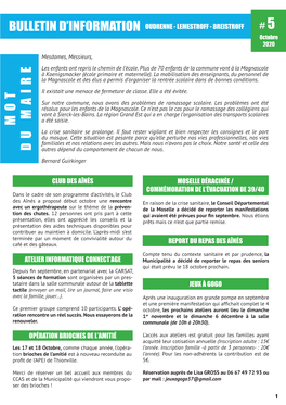 Bulletin D'information Du Maire