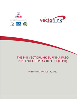 The Pmi Vectorlink Burkina Faso 2020 End of Spray Report (Eosr)
