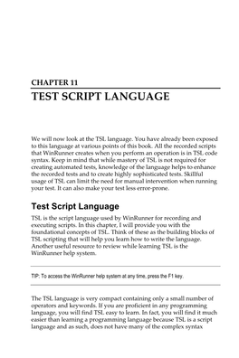 Test Script Language