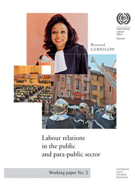 Labour Relations in the Public and Para-Public Sector