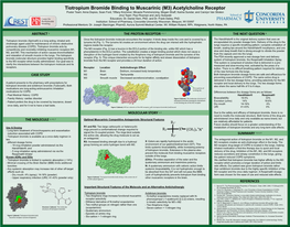 Tiotropium Bromide Binding to Muscarinic (M3) Acetylcholine