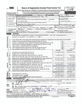 IRS Form 990 Fiscal 2018