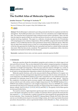 The Exomol Atlas of Molecular Opacities