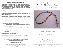 Using Prayer Beads Brochure 10 4 10