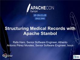 Structuring Medical Records with Apache Stanbol