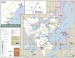 Pillsbury State Forest Hines Circle 77 Bass Shafer Lake Lake Day-Use Area Rock Lake TRAILS Gull Ruth Drive Point Lake Forest Road Public Land Within the Forest 4.7 Mi