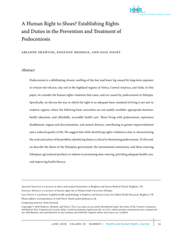 Establishing Rights and Duties in the Prevention And