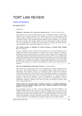 Tort Law Review