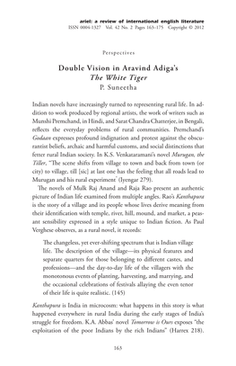 Double Vision in Aravind Adiga's the White Tiger