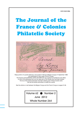 The Journal of the France & Colonies Philatelic Society