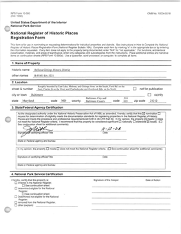 National Register of Historic Places Registration Form