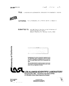 (!Ss%LOSALAMOS SCIENTIFIC LABORATORY