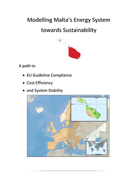 Modelling Malta's Energy System Towards Sustainability