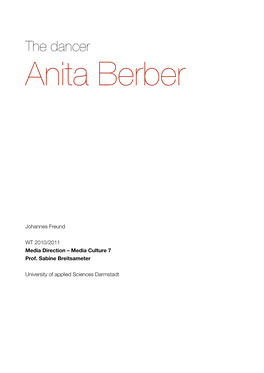 The Dancer – Anita Berber