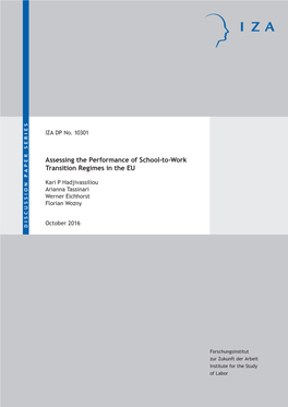 Assessing the Performance of School-To-Work Transition Regimes in the EU