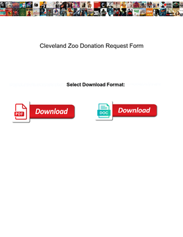 Cleveland Zoo Donation Request Form