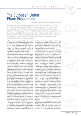 The European Union Phare Programme