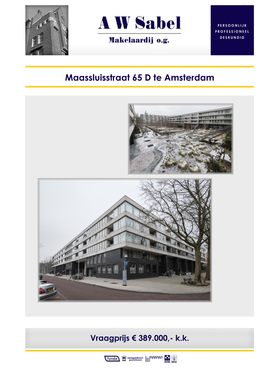 Maassluisstraat 65 D Te Amsterdam