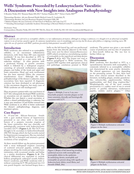 Wells' Syndrome Proceeded by Leukocytoclastic Vasculitis