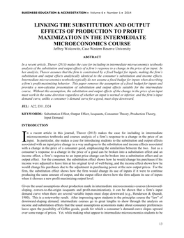 Linking the Substitution and Output Effects Of