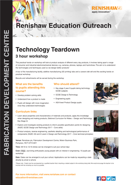 Teardown Flyer (FDC)