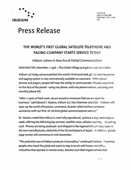 Press Release