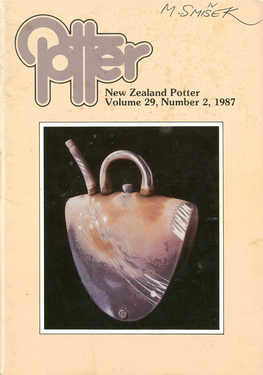 New Zealand Potter Volume 29 Number 2 1987