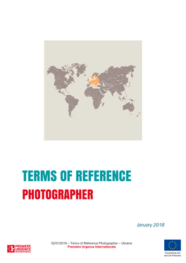 Terms of Reference Photographer