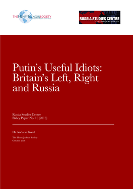 Putin's Useful Idiots