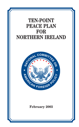 Ten-Point Peace Plan for Northern Ireland