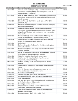 Hp Spare Parts X360 Student Device