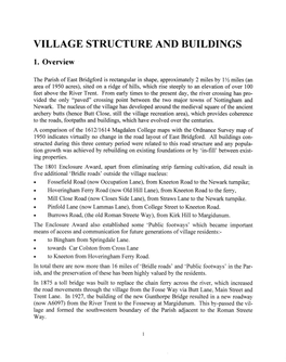Village Structure and Buildings