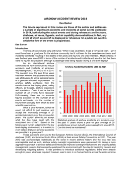 Airshow Accident Review 2014