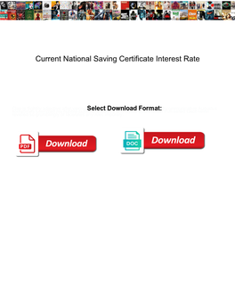 Current National Saving Certificate Interest Rate