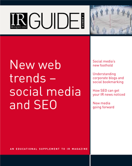 New Web Trends – Social Media And