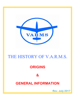 The History of V.A.R.M.S