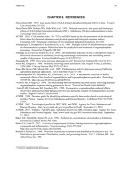 Toxicological Profile for S,S,S-Tributyl Phosphorotrithioate (Tribufos)