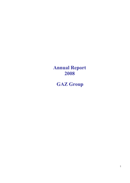GAZ Group Annual Report 2008