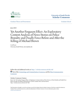 Yet Another Ferguson Effect: an Exploratory Content Analysis Of