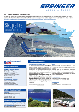 SKOPELOS! Wir Freuen Uns, Dass Sie Sich Für Einen Urlaub Auf Skopelos Entschieden Haben