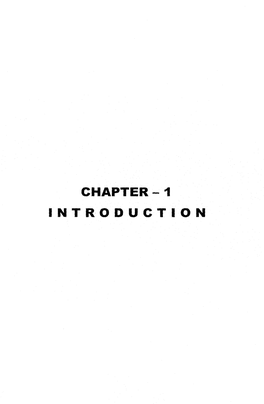 CHAPTER-1 INTRODUCTION CHAPTER 1 Introduction