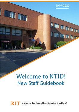 NTID! New Staff Guidebook NTID New Staff Guidebook 2019