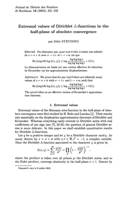 Half-Plane of Absolute Convergence