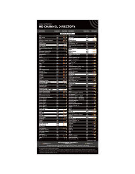 Hd Channel Directory