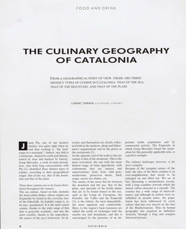 Theculinary Geography O F Catalonia