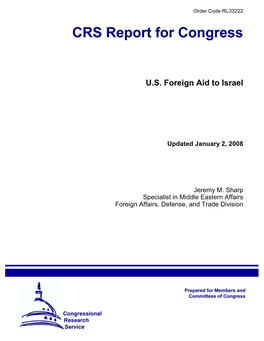 U.S. Foreign Aid to Israel