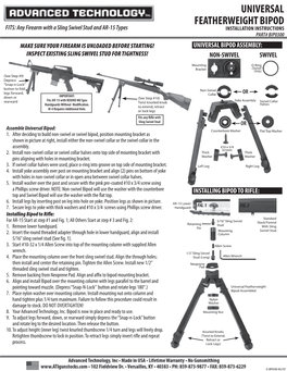 Universal Featherweight Bipod